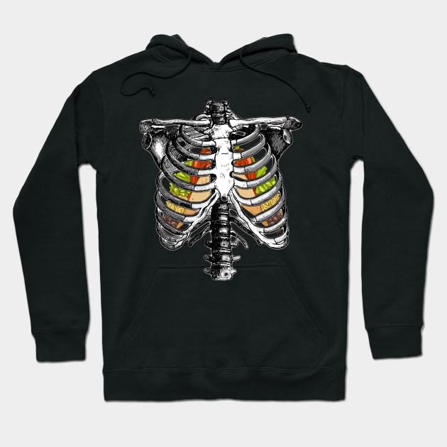 Halloween Couple Taco Skeleton Costume Hoodie by Happy Shirt